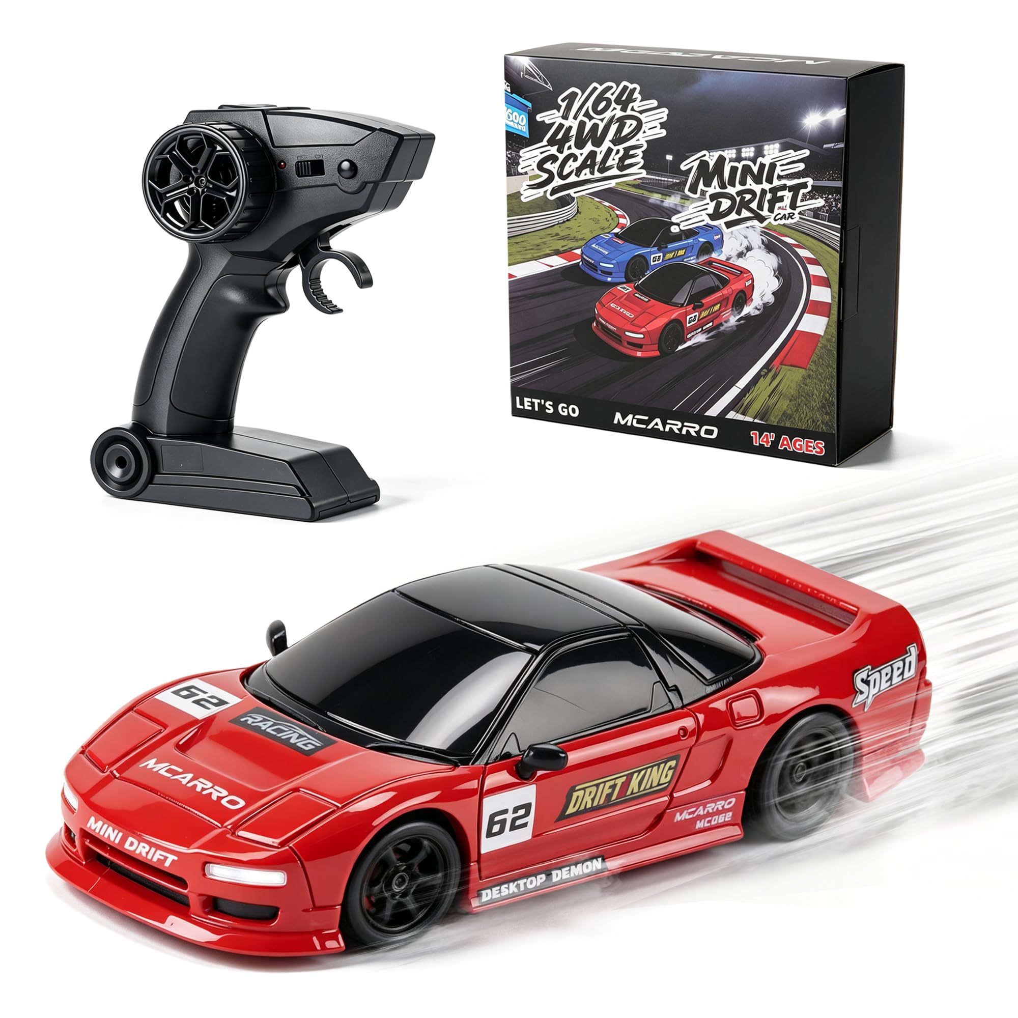 Amazon.co.jp: MCARRO MC062 1:64 ラジコンドリフトカー 2.4GHz